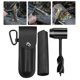 thumbnail image 5 of Taladro de madera Llave de broca Herramienta de de supervivencia con bolsa de almacenamiento Herramienta múltiple Punzón manual Clavija de Bolso de cuero PU negro Baoblaze Llave de barrena, 5 of 8