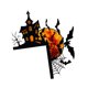 thumbnail image 2 of Adhesivo de pared de Halloween, vinilo decorativo de PVC removible e impermeable Estilo C, 2 of 9