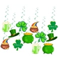 thumbnail image 3 of Kit de 12 decoraciones para el Día de Patricio, sombreros, accesorios, decoración del hogar, tarro de cerveza, hucha para oficina, sala de estar,, 3 of 8