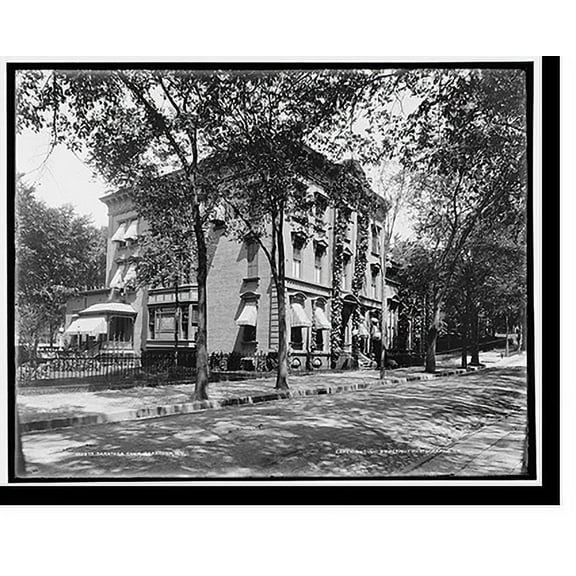 Historic Print, Saratoga Club, Saratoga, N.Y., 16" x 20"