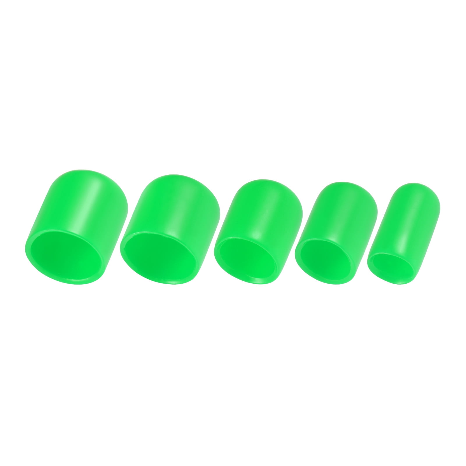 sourcing map 25stk. Rubber eindkappen 5/8 (16mm) ID vinyl ronde