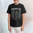 thumbnail image 2 of Gubotare Boys Athletic Shirts Boy’s Short Sleeve Shirts Kids Oversized Summer Vneck Top Loose Fit Casual Basic Tee Youth Solid Clothes Size 11-12 (Black,11-12 Years), 2 of 4