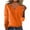 Orange, variant on qelini Light Sweaters for Women V Neck Pullover Knitted Sweaters Solid Long Sleeve Tops Dressy Casual Blouses