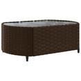 thumbnail image 2 of vidaXL 5 Piece Garden Sofa Set with Cushions Brown Poly Rattan, 2 of 5