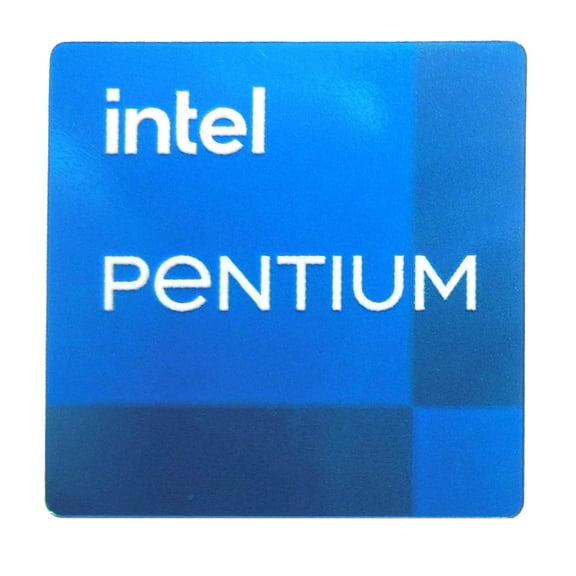 Intel Pentium Sticker 18 x 18mm / 11/16" x 11/16" [1098]