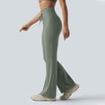 thumbnail image 6 of UOCUFY Women's Yoga Pants with Pockets Flare Leggings High Waist Yoga Dress Pants Tall Bootcut Casual Work (Grey,XL), 6 of 8