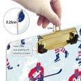 thumbnail image 6 of FORMRS Acrylic Clipboard with Low Profile Clip Standard A4 Letter Size, 12.5" x 9", Blue Ice Hockey, 6 of 8
