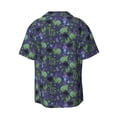 thumbnail image 2 of Gaeub Magic Toads in Hats Men's Lapel Short Sleeve Shirt, Relaxed Fit Shirt, Soft and Breathable for Outdoors Party Travel - X-Large, 2 of 7