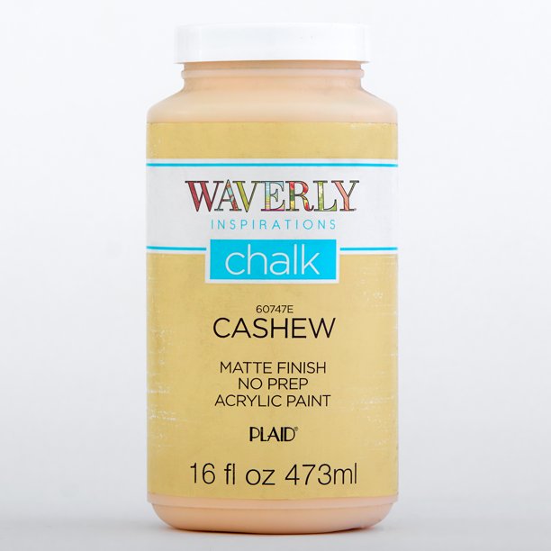 Waverly Inspirations 60747E Chalk Paint, Matte Finish, Cashew, 16 fl oz