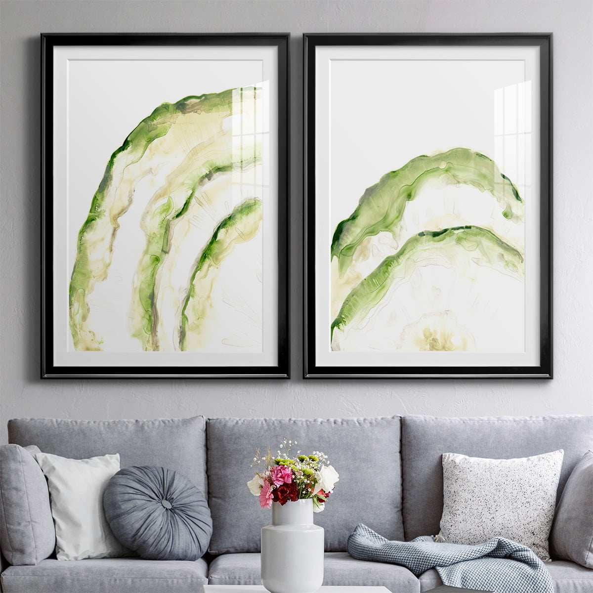 Wexford Home Lichen Halo I Premium Framed Print, 26.5" x 36.5" - Ready to Hang, Black (Set of 2)