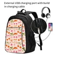thumbnail image 2 of Balery Cherries And Bows Mochila con carga USB para hombre y mujer - Mochila impermeable y antirrobo para laptop con puerto USB para viajes, trabajo, 2 of 7