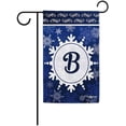 thumbnail image 1 of Welcome Winter Snowflake Monogram B Decorative Garden Flag Initial Letter Snow Deocr Banner for Outside 12.5X18 Inch Double Sided, 1 of 6