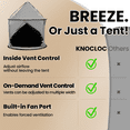 thumbnail image 4 of KNOCLOC Sensory Tent for Kids with Autism, with Fan-Ready Port for Enhanced Ventilation, Large Blackout Autistic Tent for Kids & Adult Calming Down, Portable and Easy Setup 45*39*39 in, 4 of 13