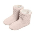 thumbnail image 6 of Dakaela Women's Men's Fuzzy Bootie Slippers Soft Cozy Plush Floor Socks Booties Fleece Lined Warm Winter House Shoes Pink Size 8.5, 6 of 8