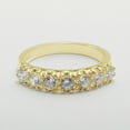 thumbnail image 5 of LBG British Made 14k Yellow Gold Cubic Zirconia Womens Promise Ring - 33 size options - Size 4.5, 5 of 7