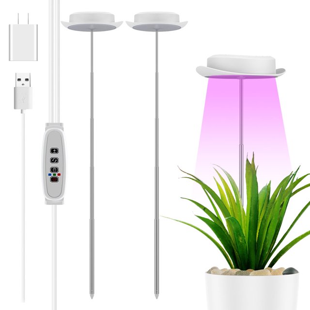 LED Grow Light for Indoor Plants 104 LED with 3 Timer and 10 Dimmable Levels Height Adjustable Full Spectrum Growing Lamp for Small Plants