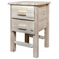 thumbnail image 3 of Homestead Collection Nightstand with 2 Drawers, Clear Lacquer Finish, 3 of 3