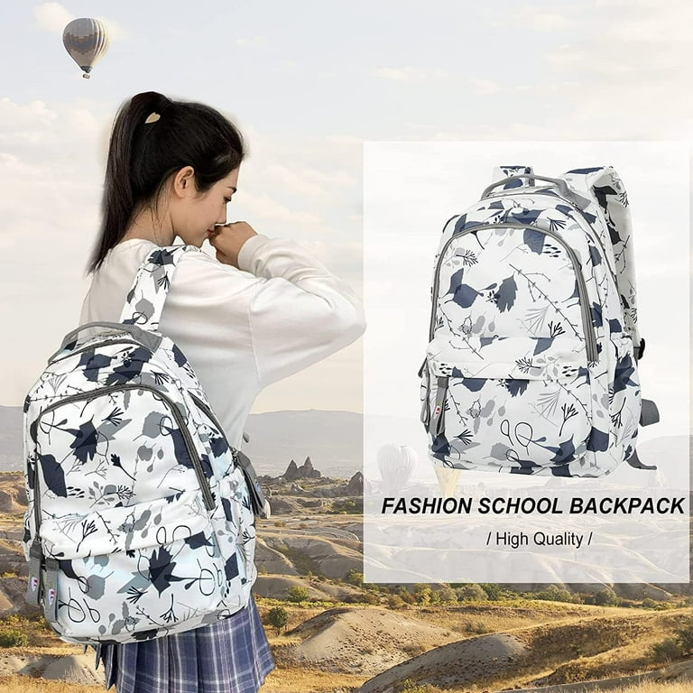 School Backpack for Women Men Waterproof Bookbag for College
