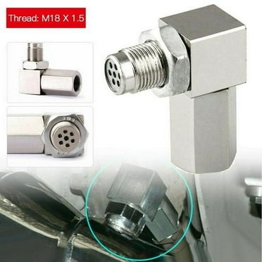 O₂ Sensor Spacer Adapter 90 Degree Connector Adapter M18x1.5 Universal