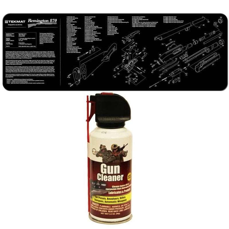 Ultimate Arms Gear Gunsmith & Armorer's Cleaning Bench Gun Mat Remington Arms Model 870 Pump Action Shotgun + Pro... by