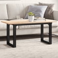 thumbnail image 1 of vidaXL Coffee Table Legs O-Frame 70x30x43 cm Steel, 1 of 5
