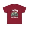 thumbnail image 2 of I Came I Mowed I Kicked Grass Riding Mower Mowing Dad T-Shirt, 2 of 2