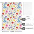 thumbnail image 2 of 6 Pcs Pioneer Flower Floral Print Pattern Kitchen Towels, Funny Microfiber Dish Towel Set, 18" X 26" Tea Towels, 2 of 6