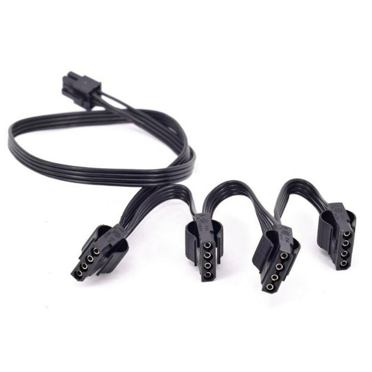 IDE 4Pin Modular Power Supply Cable for Corsair RM1000X 750X 850X 6Pin to 4 Cable Walmart.com