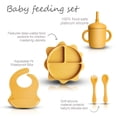 thumbnail image 3 of 5-Piece Food-Grade Silicone Baby Tableware Set - Perfect for Feeding  Learning  and Growing!, 3 of 4