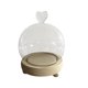 thumbnail image 2 of Cúpula de exhibición con Base de madera, vitrina transparente para decoración de mesa, manualidades, escaparate, regalos de Navidad, cúpula de cristal 15cm x 95cm Macarena Cúpula de campana de exhibición, 2 of 8