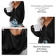 thumbnail image 5 of Suéter con capucha para mujer, suéter tipo cárdigan con capucha para mujer, suéter holgado con cremallera y capucha, cárdigan con capucha para mujer, confiable y duradero, 5 of 6