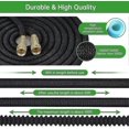 thumbnail image 2 of 30m Flexible Garden Hose Expandable Garden Hose With 8 Functions Spray Water Hose For Garden Irrigation And Cleaning Black, 2 of 5