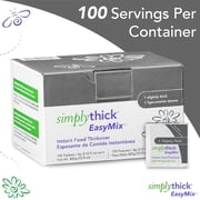 SimplyThick EasyMix | 100 Count of 4g Individual Packets | Gel Thickener for those with Dysphagia & Swallowing Disorders | Creates An IDDSI Level 1 - Slightly Thick Consistency