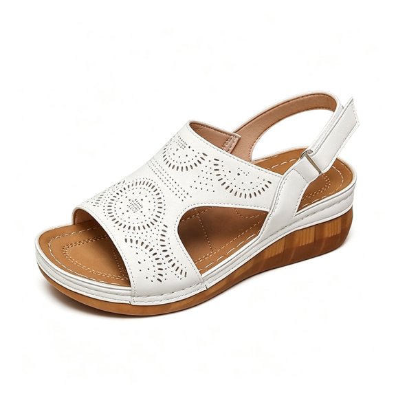 WAYUTE Women Sandals Platform Solid Color Sandals Fashion Shoes Comfortable Wide Width Ladies Footwear Casual Outdoor