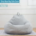 thumbnail image 1 of Bean Bag Chair Cover Only - Stuffed Animal Storage & Memory Foam Washable Bean Bag for Adults Kids Teens (31.5 - 35.4in), 1 of 5