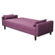 thumbnail image 5 of Sofá Cama Reclinable El Bazar Store Cancún Lino Rosa Brazos Separados Respaldo Abatible, 5 of 7