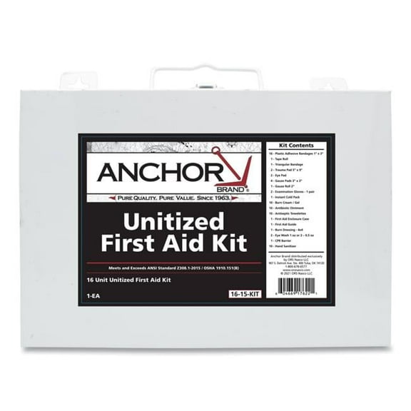 16 Person 2015 Unitized Steel Case ANSI First Aid Kit