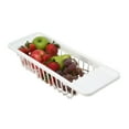 thumbnail image 6 of Kitchen Details Over the Sink Plastic Dish Drying Rack 0.46 lb , White, 6 of 9