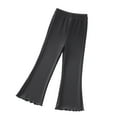 thumbnail image 3 of Esaierr 3-12 Years Girls Flare Pants Toddler Solid Color Flare Leggings 3-12 Years Casual Bottoms for Kids, 3 of 5