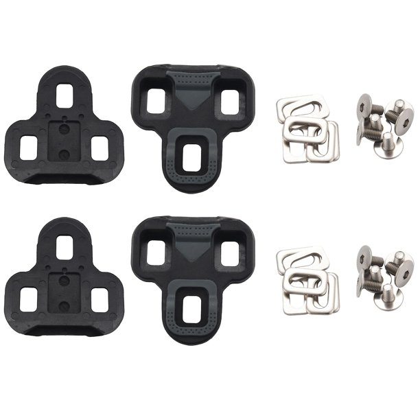 4x tacos de Pedal de bicicleta autoblocantes, placa de bloqueo de bicicleta de carretera de 4,5 grados para Pedal Look Keo, ciclina de nailon
