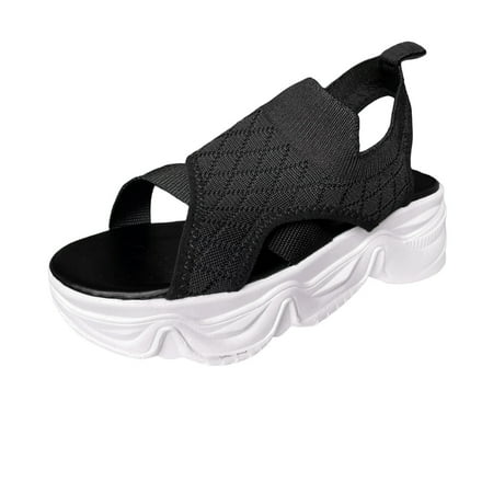 

Ramiter Womens Shoes Women s Open Toes One Band Ankle Strap Flat Sandals Black