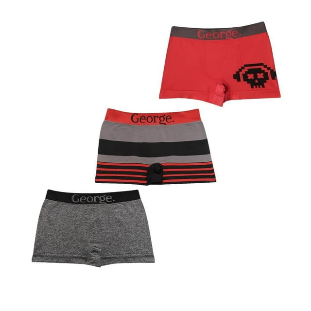 Bóxer George para Niño, Multicolor 3 Piezas Talla 12/14