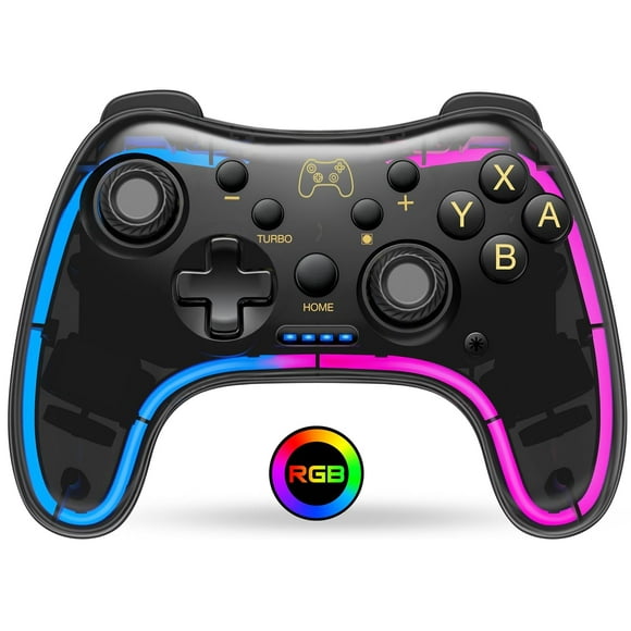 Switch Controller Compatible with Switch/Lite/OLED Controller, Switch Pro Controller With RGB Breathing LED
