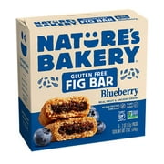 NatureS Bakery Gluten Free Fig Bars, Blueberry, Real Fruit, Vegan, Non-Gmo, Snack Bar, 1 Box With 6 Twin Packs (6 Twin Packs)