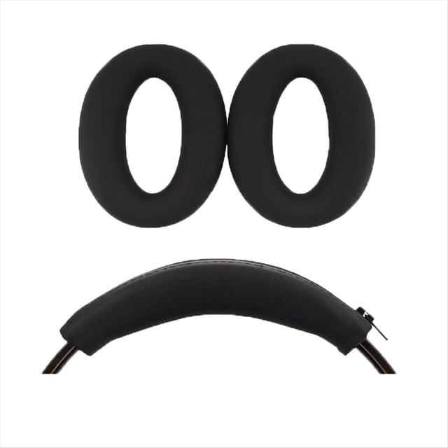 Almohadillas para Auriculares para WH-H910N, Protectora de Silicona, Diadema, Piezas de Reparación, Color Negro