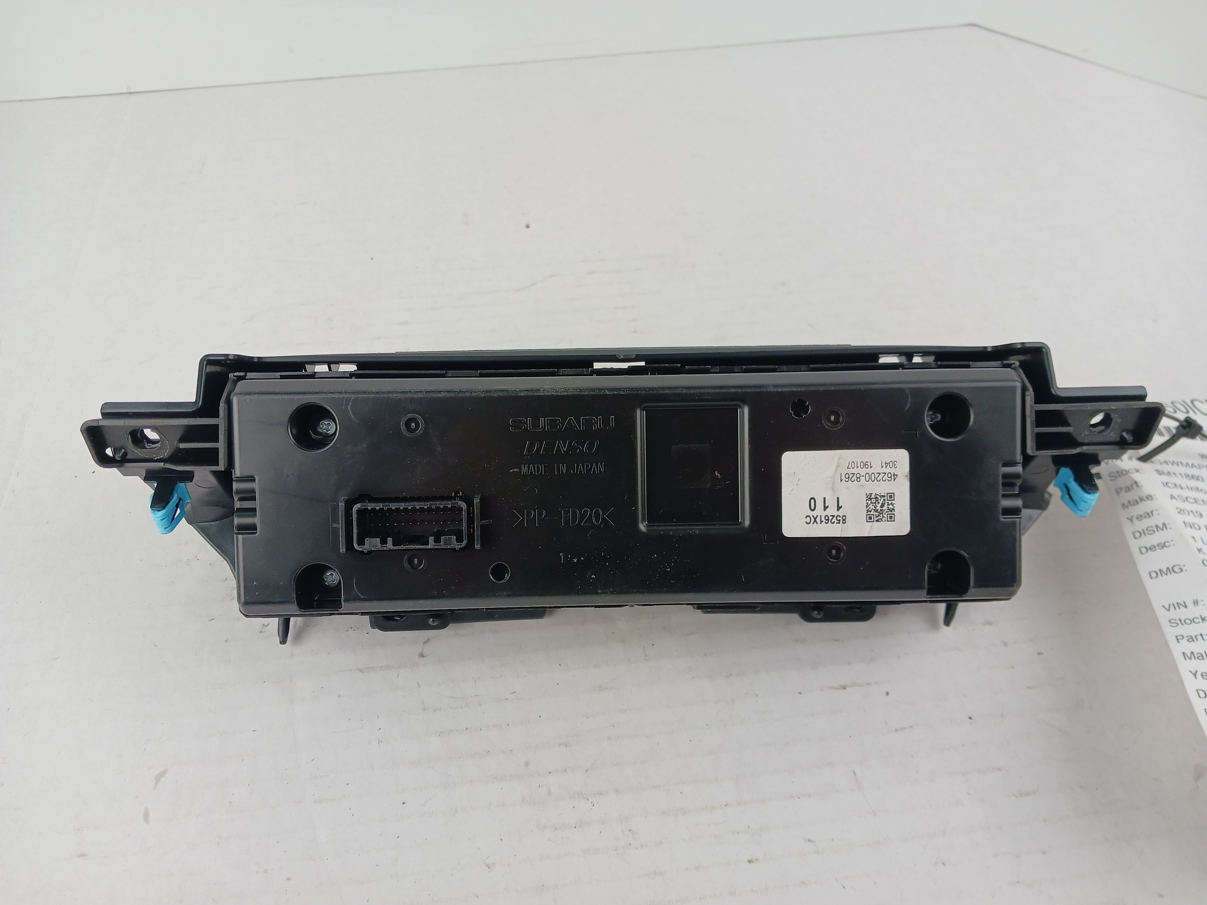 Pre-Owned 19 20 Subaru Ascent Information Display Screen OEM - Verify Specific Vehicle Fitment In Description - (Good)