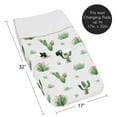 thumbnail image 3 of Sweet Jojo Designs Cactus Floral Green Pink and White Changing Pad Cover, 3 of 6