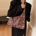 thumbnail image 3 of Bolso Hombro Vintage Leopardo Femenino Gamuza para Mujer, 3 of 9