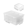 thumbnail image 3 of Transparent Large Capacity Desktop Storage Box, Mini 20/24 Compartment Organizer Multifunctional Jewelry Box for Beads Crafts, 3 of 6