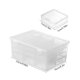 thumbnail image 3 of Caja organizadora de escritorio transparente con compartimentos – Estuche de joyería multifuncional de plástico para pendientes, anillos y collares – Solución de almacenamiento apilable para tocador, 3 of 6